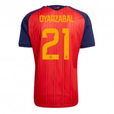Spania Mikel Oyarzabal #21 Hjemmedrakt VM 2026 Kortermet
